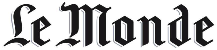 Le Monde logo en typographie gothique élégante, symbole de prestige journalistique français