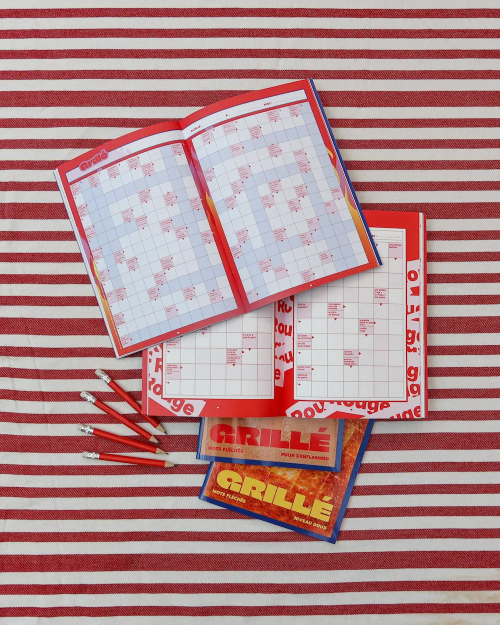 cahiers de mots fléchés Grillé Doux et Chauds dans le pack DUO